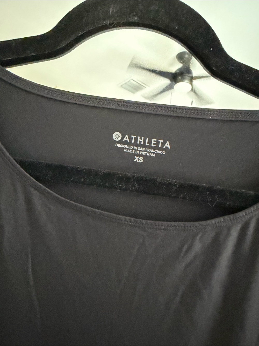 Athleta Black Asymmetrical Hem Tee Dress - Picture 2 of 6